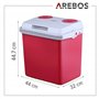 AREBOS Glacières | Boîte réfrigérante | 25 L | Boîte chauffante thermoélectrique | sur Secteur | Mode éco | 12/230 V pour Voitur