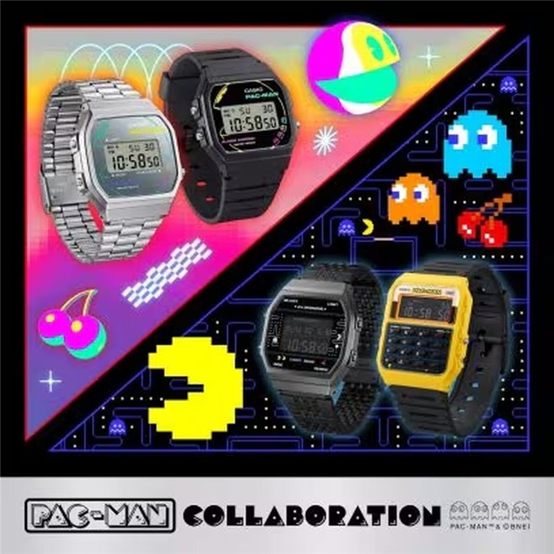 Image secondaire de Montre Unisexe Casio F-91 - PACMAN Series Limited Edition Noir (Ø 35 mm)