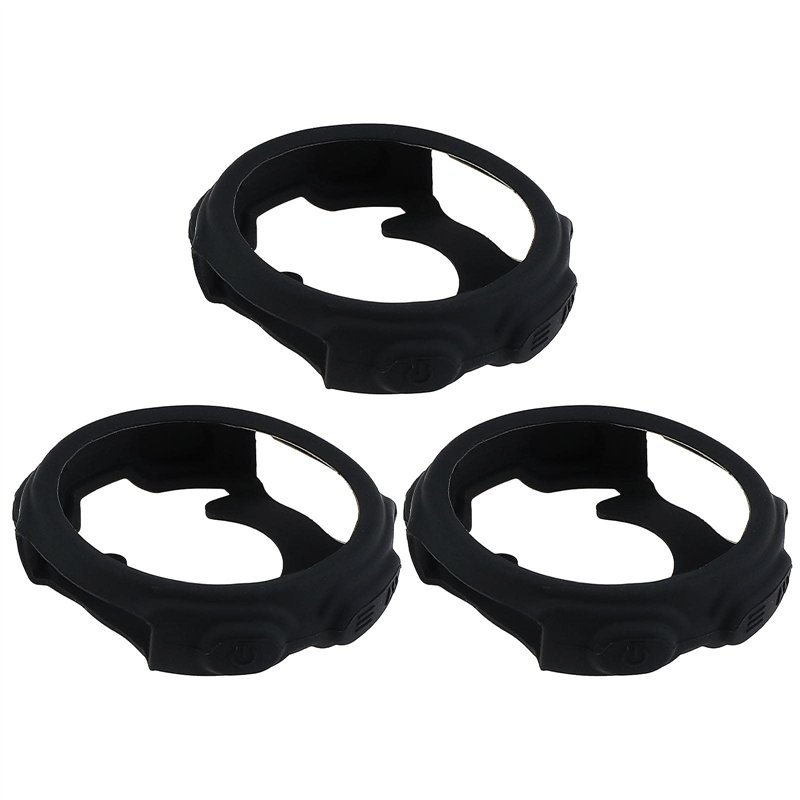 eMagTech Lot de 3 Coques de Protection en Silicone pour Montre connectée Garmin Forerunner 235 735XT Noir