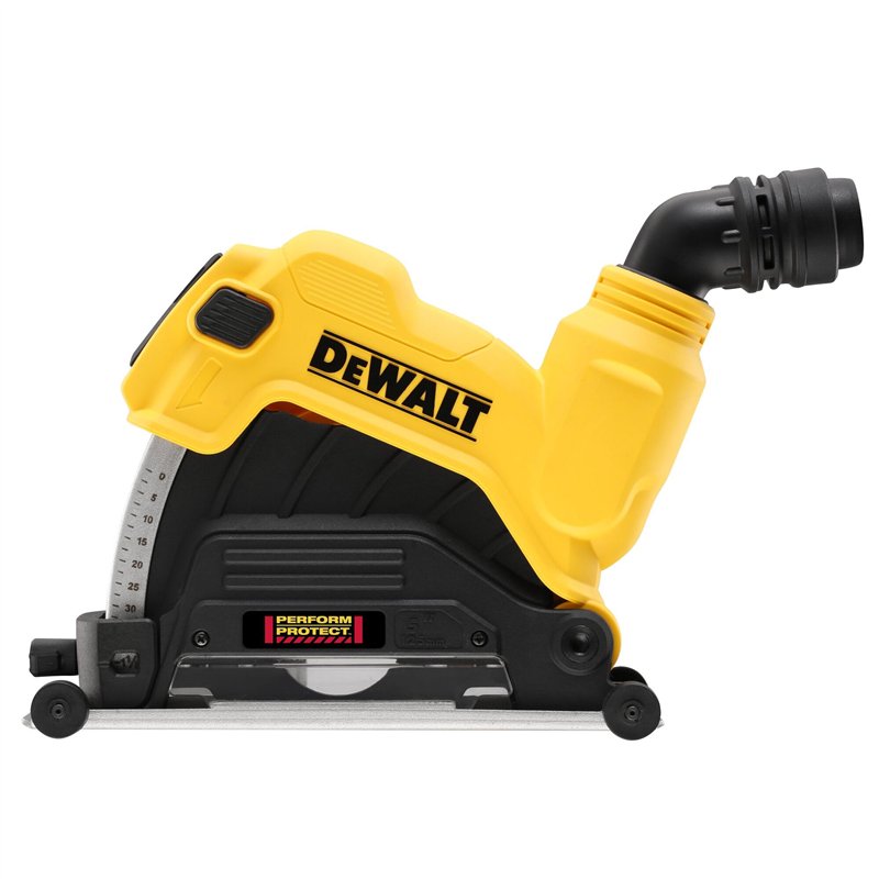 DEWALT Capot de protection 125 mm pour aspiration des poussières béton, DWE46225-XJ