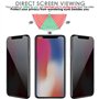TECHGEAR [2 pack] Protection Écran Anti Espion pour iPhone 12, iPhone 12 Pro - Protecteur d'Écran Verre de Confidentialité en Ve
