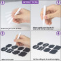 Armiz Etiquettes autocollantes bocaux, 64PCS - Etiquettes pour tableau noir avec stylo à craie
