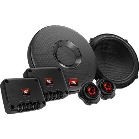 JBL Club 605CSQ Système car audio à 2 voies - Ensemble enceinte voiture à composants de 285 watts avec haut parleur voiture ​en