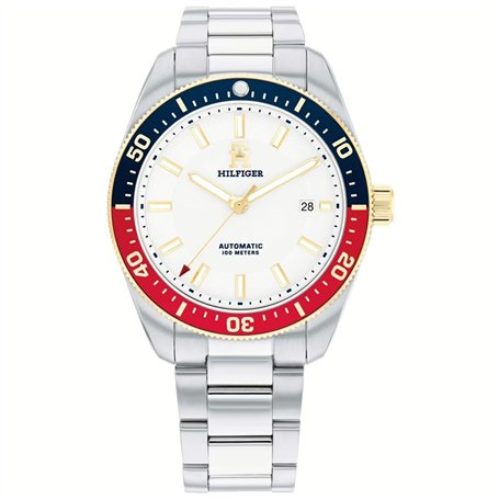Montre Unisexe Tommy Hilfiger TH85 Blanc Argenté (Ø 40 mm)