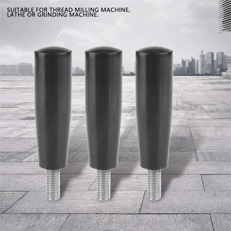 Image secondaire de 5 Pièces M6 * 50 Outil Accessoire De Remplacement De Fraiseuse De Filetage Poignée Rotative De Bakélites Poignée De Fraisage De 