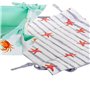 Panier DKD Home Decor Summer Bleu Vert Coton (2 pcs)
