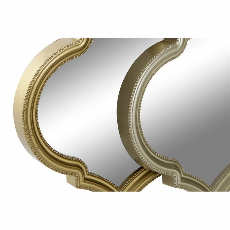 Image secondaire de Ensemble de miroirs DKD Home Decor Miroir Doré Bronze polypropylène (50 x 3 x 55 cm) (2 pcs)