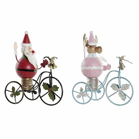 Décorations de Noël DKD Home Decor Métal (2 pcs) (15 x 9 x 19 cm)