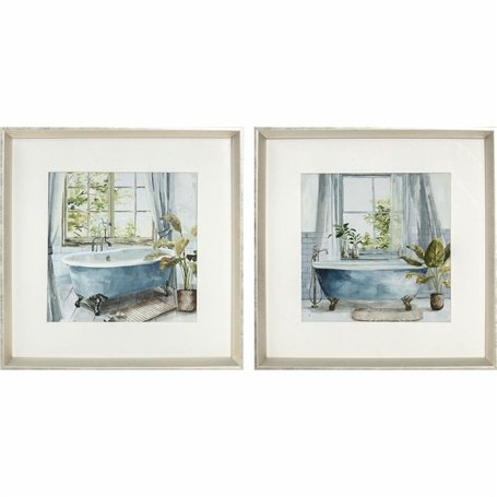 Cadre DKD Home Decor Salles de bains (2 Unités) (32 x 2