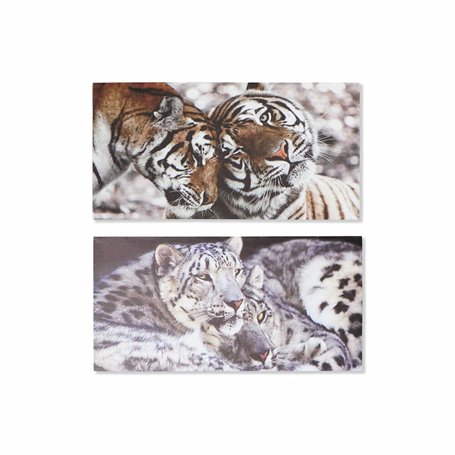 Cadre DKD Home Decor Tigre Colonial (80 x 1