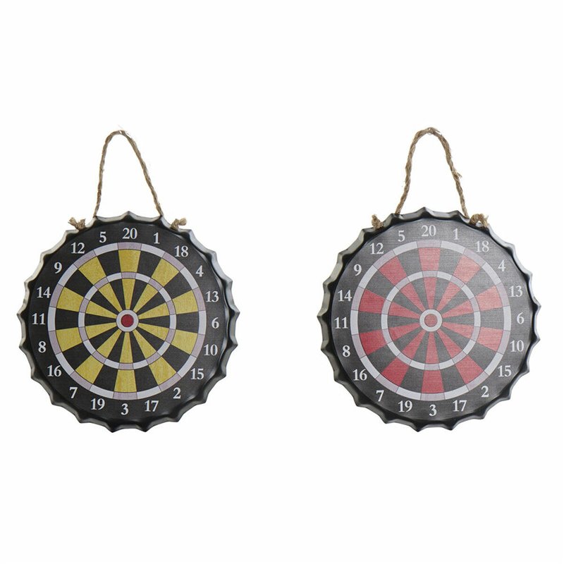 Décoration murale DKD Home Decor Fer (22 x 2 x 22 cm) (2 pcs)