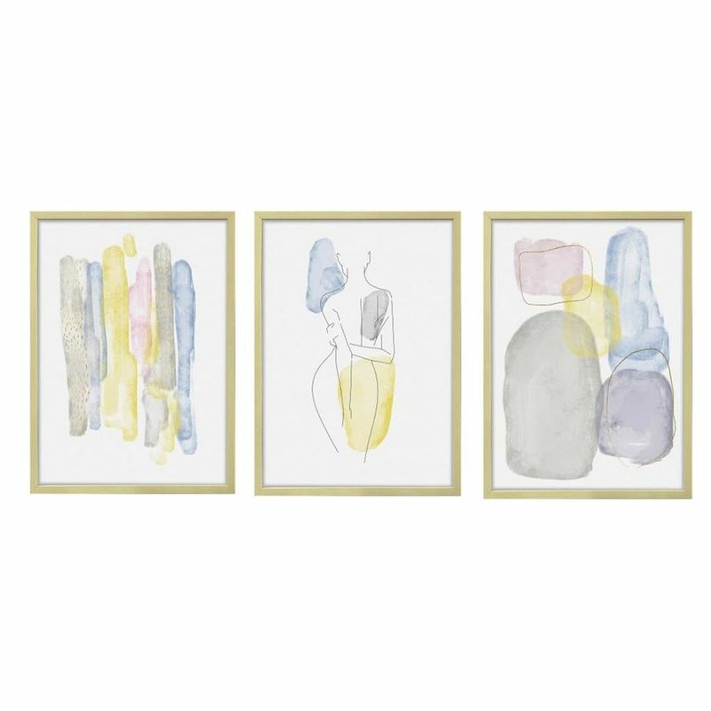 Cadre DKD Home Decor Abstrait (53 x 3 x 73 cm)
