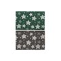 Paillasson DKD Home Decor Gris Caoutchouc Etoiles Blanc Vert 2 Unités Fibres de coco (60 x 40 x 1