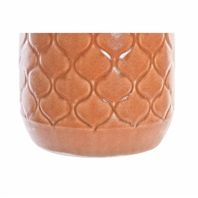 Image secondaire de Vase DKD Home Decor Porcelaine Orange Vert (20 x 20 x 35 cm) (2 Unités)