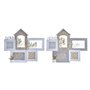 Cadre photo DKD Home Decor Love Home Bois Fleur Naturel (46 x 3 x 39 cm) (2 Unités)