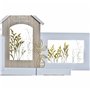 Cadre photo DKD Home Decor Love Home Bois Fleur Naturel (46 x 3 x 39 cm) (2 Unités)
