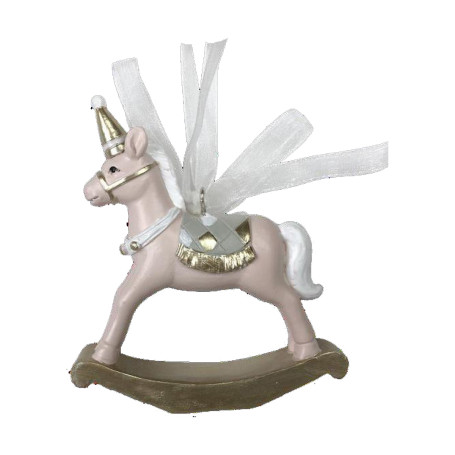 Décorations de Noël DKD Home Decor Cheval Résine (6