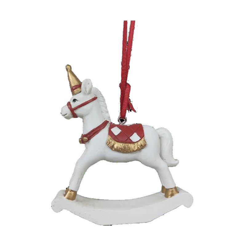Image secondaire de Décorations de Noël DKD Home Decor Cheval Résine (6,5 x 3 x 9 cm) (2 Unités)