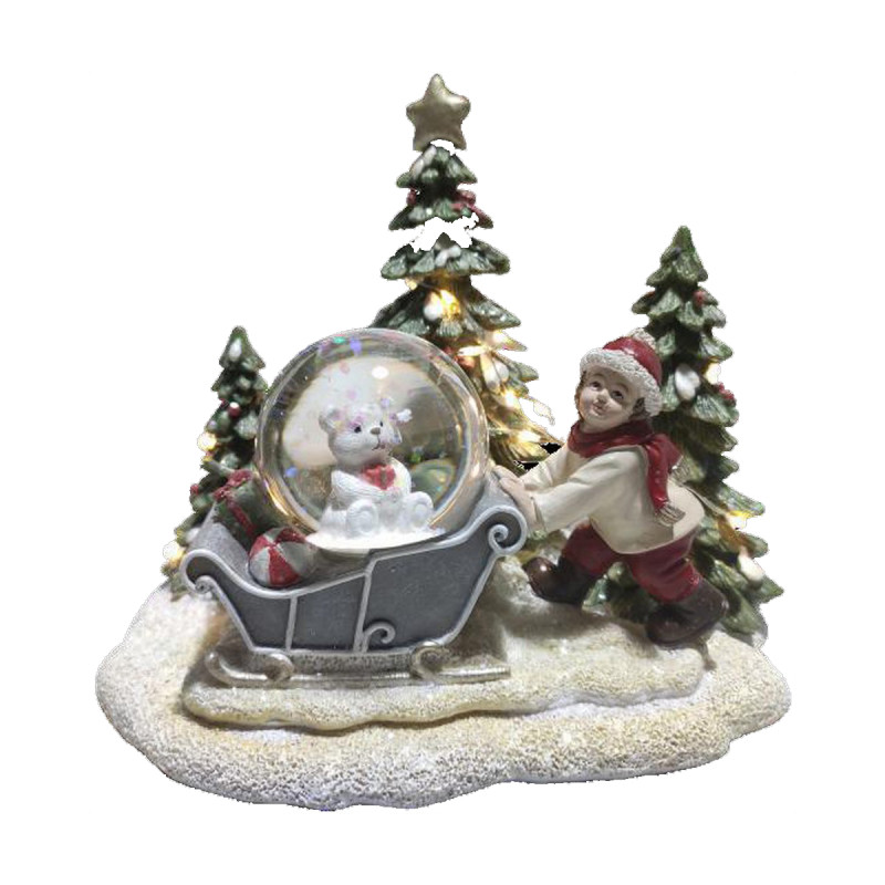 Image secondaire de Décorations de Noël DKD Home Decor Résine (16 x 12,5 x 14,5 cm) (2 Unités)