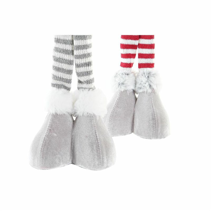 Image secondaire de Figurine Décorative DKD Home Decor Noël Poupée Polyester (17 x 9 x 79 cm) (2 Unités)