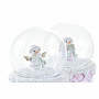 Boule de Noël DKD Home Decor Verre Résine (2 Unités) (7 x 7 x 9 cm)