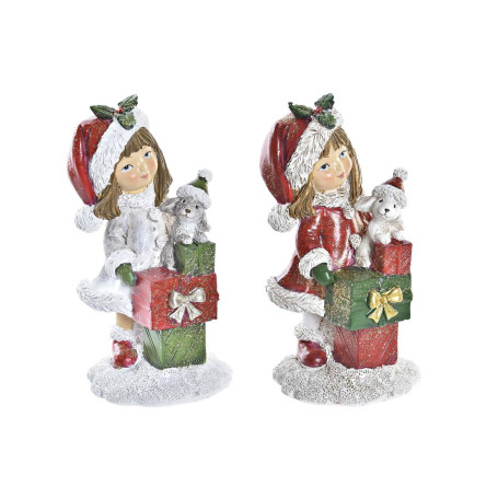Décorations de Noël DKD Home Decor Résine Filles (6