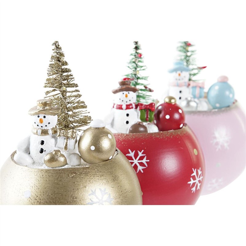 Image secondaire de Décorations de Noël DKD Home Decor MDF (8 x 8 x 11 cm) (3) (3 Unités)