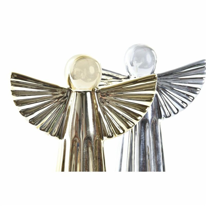Image secondaire de Décorations de Noël DKD Home Decor Porcelaine Ange (13 x 5 x 17 cm) (2 Unités)