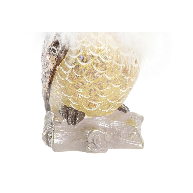Image secondaire de Décorations de Noël DKD Home Decor Hibou Résine (7,5 x 7,5 x 14 cm) (2 Unités)