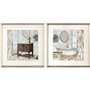 Cadre DKD Home Decor Salles de bains (2 Unités) (40 x 2 x 40 cm)