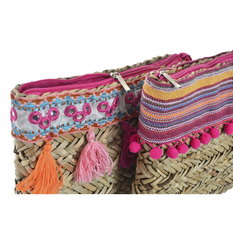 Image secondaire de Sac Hippie DKD Home Decor Multicouleur osier (26 x 4 x 20 cm) (2 Unités)