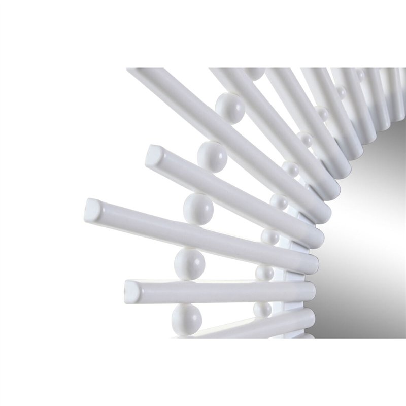 Image secondaire de Miroir mural DKD Home Decor Scandi Verre Naturel Blanc polypropylène (50 x 2,5 x 50 cm) (2 Unités)