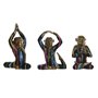 Figurine Décorative DKD Home Decor Doré Résine Multicouleur Singe Moderne (19 x 12 x 24