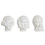Figurine Décorative DKD Home Decor Blanc Néoclassique 14 x 11 x 14 cm (3 Unités)