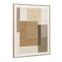 Cadre Home ESPRIT Marron Beige Abstrait Urbaine 80 x 4,5 x 100 cm (2 Unités)