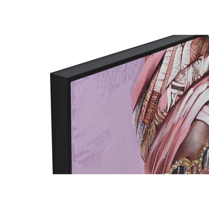 Image secondaire de Cadre Home ESPRIT Mauve Moderne Africaine 102 x 4,5 x 102 cm (2 Unités)