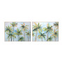 Cadre Home ESPRIT Bleu Vert Palmiers Tropical 120 x 3