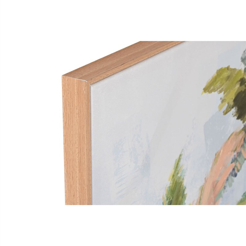 Image secondaire de Cadre Home ESPRIT Bleu Vert Palmiers Tropical 120 x 3,5 x 90 cm (2 Unités)