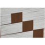 Cadre Home ESPRIT Blanc Marron Beige Moderne Urbaine 50 x 3 x 50 cm (2 Unités)