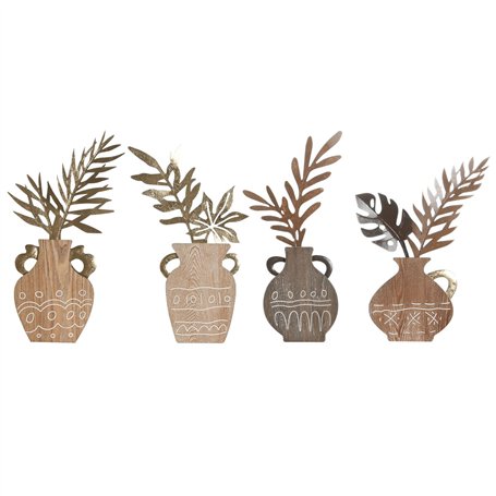 Figurine Décorative Home ESPRIT Naturel Vase Boho 28