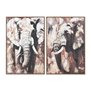 Cadre Home ESPRIT Marron Gris Eléphant Colonial 60 x 3