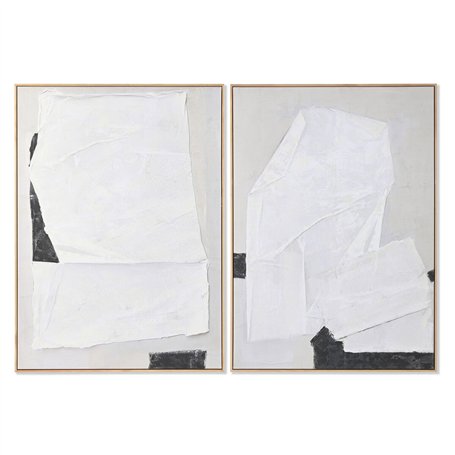 Cadre Home ESPRIT Blanc Noir Beige Abstrait 103 x 4