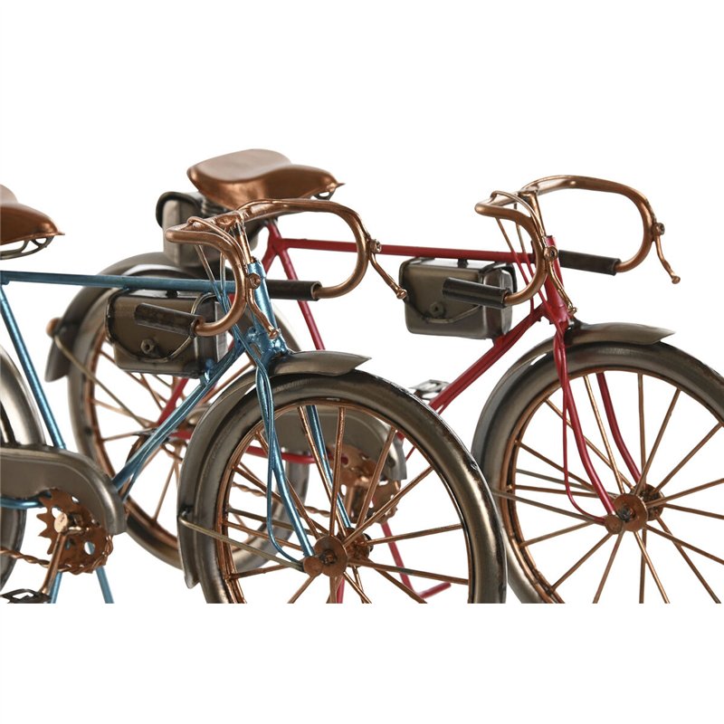 Image secondaire de Figurine Décorative Home ESPRIT Bleu Rouge Bronze Vintage 28 x 6 x 15 cm (2 Unités)