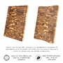 Erreke Planche a Decouper Bois, Bois de Teck End Grain, Couper Servir Viande Fromage Pain, Grande Planche à Découper, 44 x 29.5