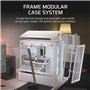 Boîtier PC - CORSAIR - Série FRAME 4000D RS ARGB - Moyen-tour - 3 ventilateurs ARGB - Blanc
