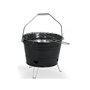 Barbecue a charbon portable - LIVOO - DOC327N - Inox - Surface de cuisson ø27 cm - Hauteur 24 cm