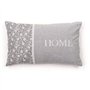 Coussin - TODAY - CHARME - Imprimé x Chambray x Broderie Capucine - 30 x 50 cm