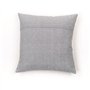 Coussin - TODAY - CHARME - Slub x Chambray x Pompon Capucune - 40 x 40 cm