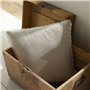 Coussin - TODAY - CHARME - Chambray x Dentelle Berenice - 40 x 40 cm