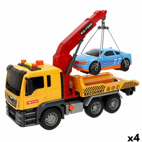 Camion avec grue Speed & Go 33 x 23 x 12 cm (4 Unités)